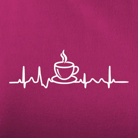 EKG hrnček kávy