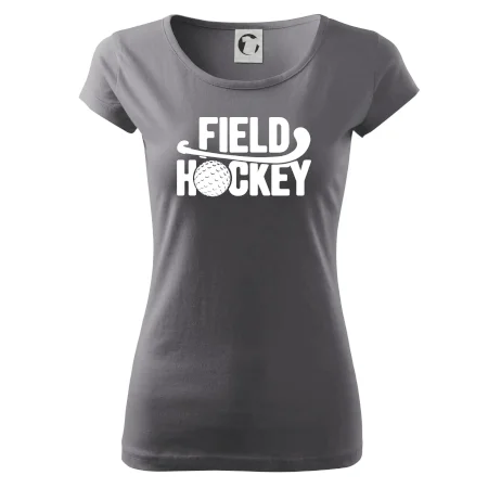 Field hockey loptička a nápis