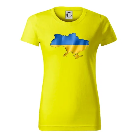 Ukrajina vlajka mapa