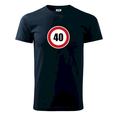 Dopravná značka - obmedzenie rýchlosti 40