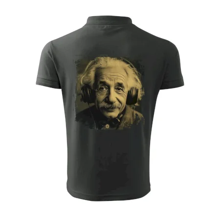 Albert Einstein so slúchadlami