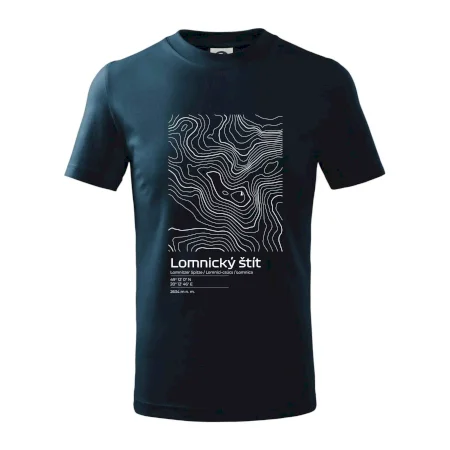 Lomnický štít - vrstevnice v obdĺžniku