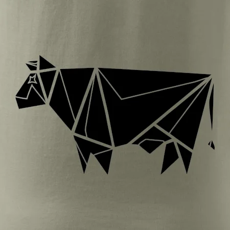 Origami krava z boku