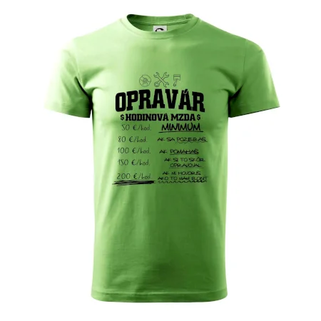 Hodinová mzda - opravár
