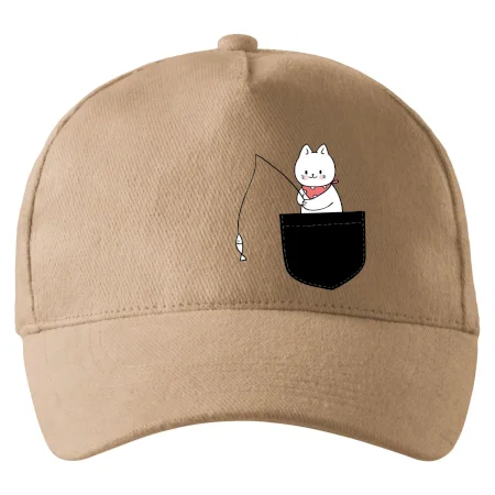 Mačka s rybou vo vrecku