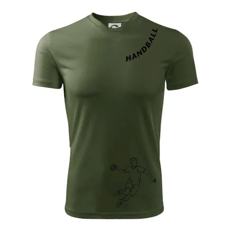 Handball nápis šikmo