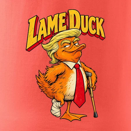 Trump jako kulhající kachna retro komiks