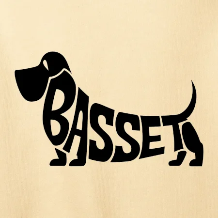 Basset nápis v tele