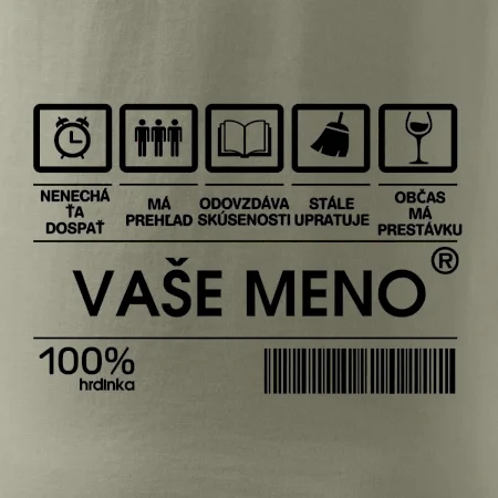 Vaše meno - čiarový kód