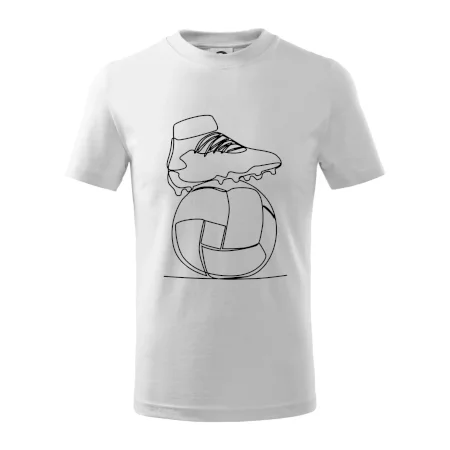 Futbalová lopta kopačka jedným ťahom