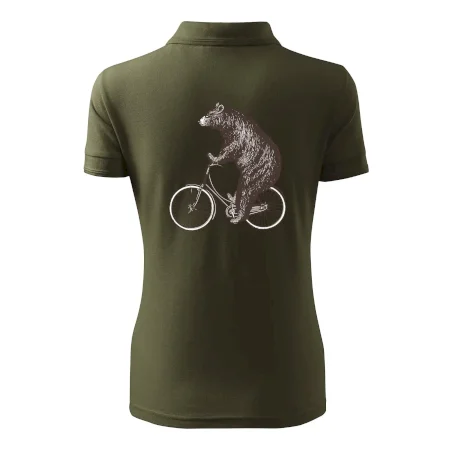 Medveď na bicykli