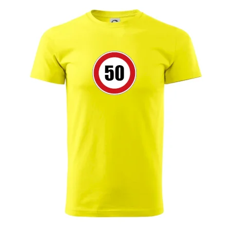 Dopravná značka - obmedzenie rýchlosti 50