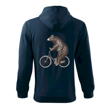 Medveď na bicykli