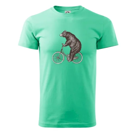 Medveď na bicykli