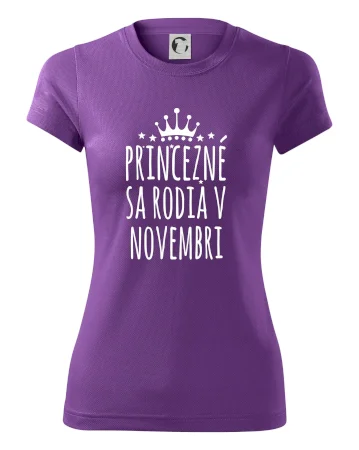 Princezné sa rodia v novembri