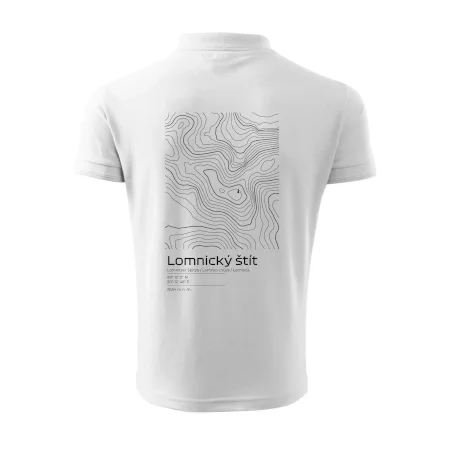 Lomnický štít - vrstevnice v obdĺžniku