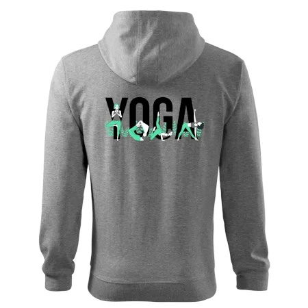 Yoga nápis farebný