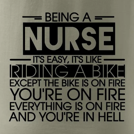 Being a nurse - bike