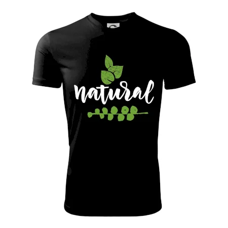 Natural - nápis v listoch