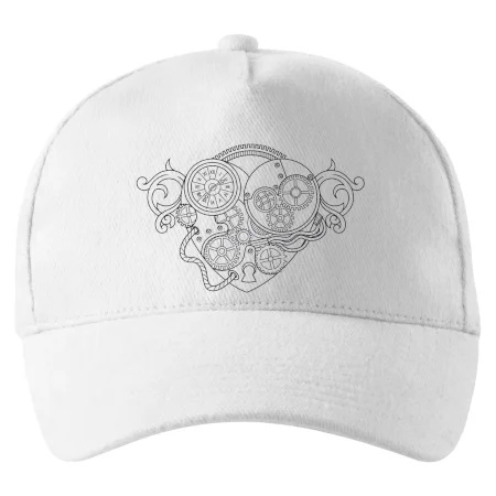 Steampunk srdce kreslené
