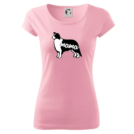 Border kolie mama obrys