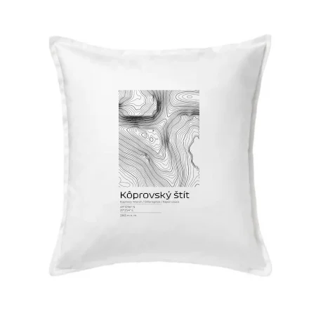 Kôprovský štít - vrstevnice v obdĺžniku