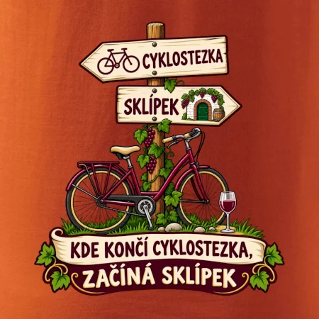 Kde končí cyklostezka, začíná sklípek