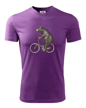 Medveď na bicykli