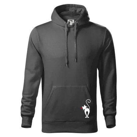 Zamilovaná mačka zozadu