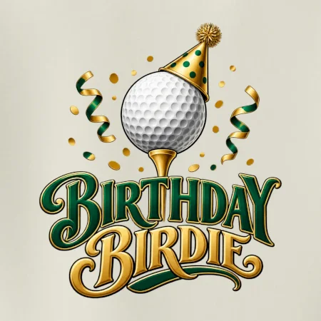 Narozeninové birdie s golfovým míčkem