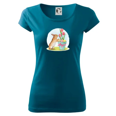 Veľkonočný zajačik tulipány