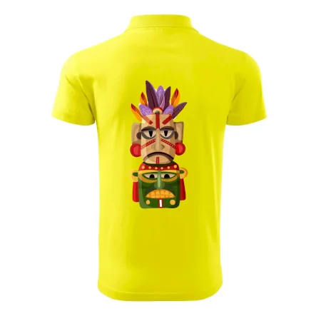 Mayová maska s perím