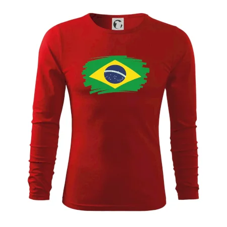 Brazília vlajka štetkou