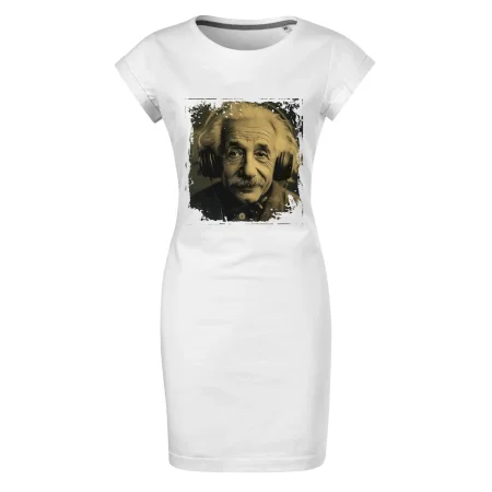 Albert Einstein so slúchadlami