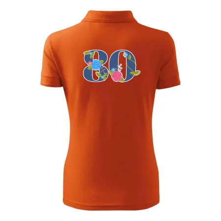 Kvetinové číslo kreslené - 80