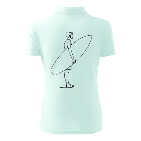 Surfer stojaci jedným ťahom