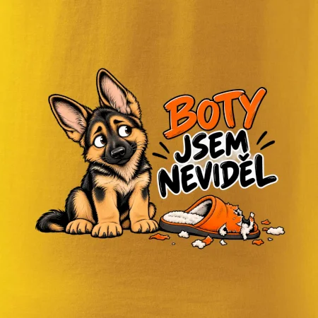 Boty jsem neviděl - štěně vlčáka