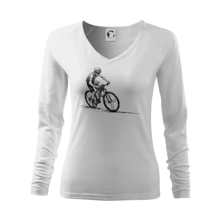 MTB kreslený cyklista
