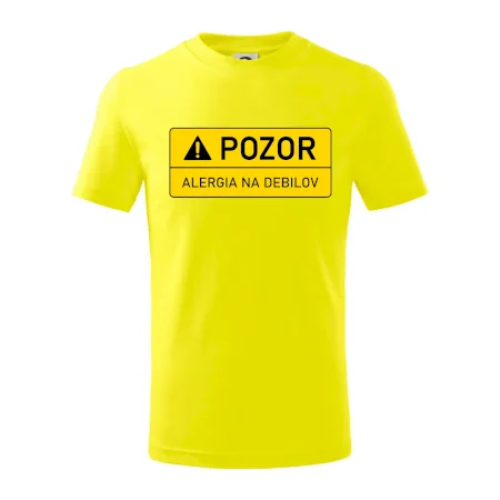 Pozor alergia na debilov