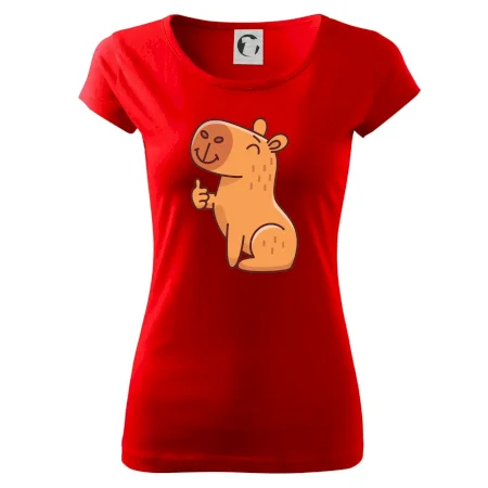 Kapybara s palcom hore