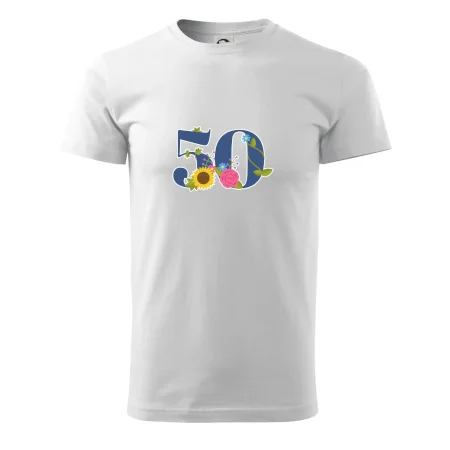 Kvetinové číslo kreslené - 50