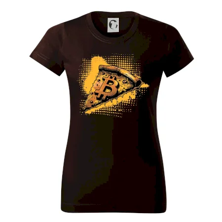 Bitcoin oranžová pizza