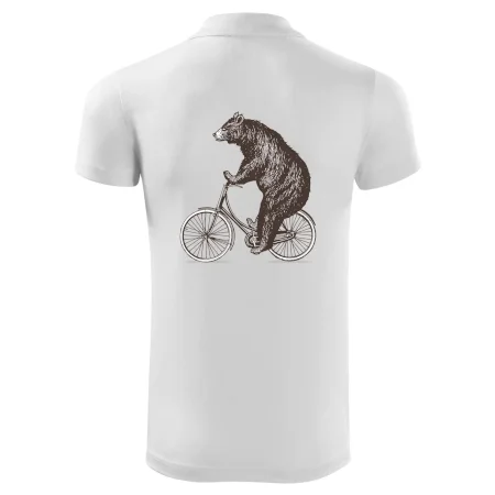 Medveď na bicykli