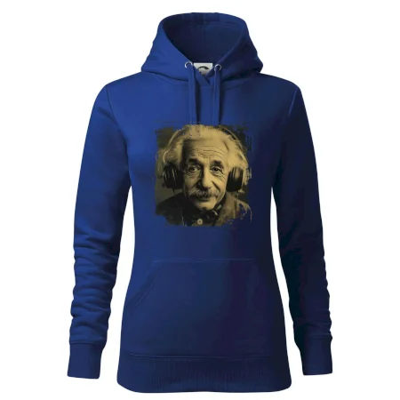 Albert Einstein so slúchadlami