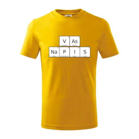 Vlastný nápis - periodická tabuľka