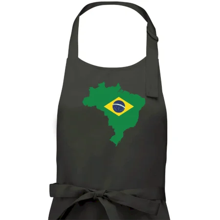 Brazília vlajka v mape
