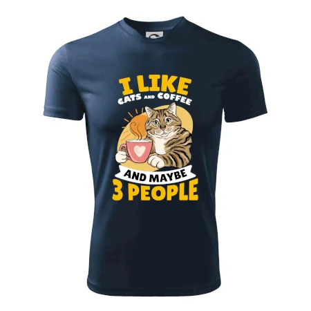 I like cats and coffee and maybe 3 people