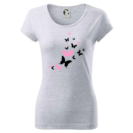 Motýle ružovo čierni