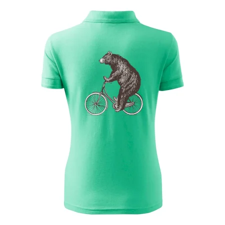 Medveď na bicykli