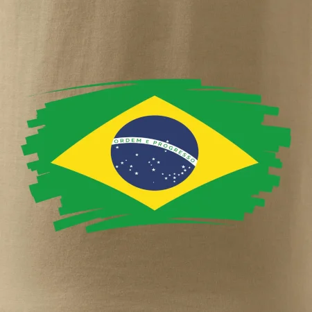 Brazília vlajka štetkou